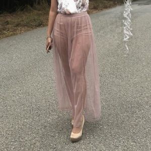 Pink Tulle Skort